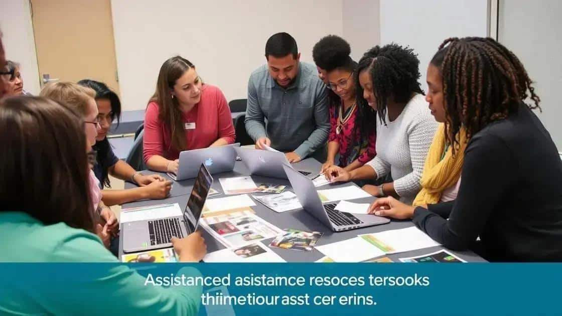 Identifying resources for further assistance