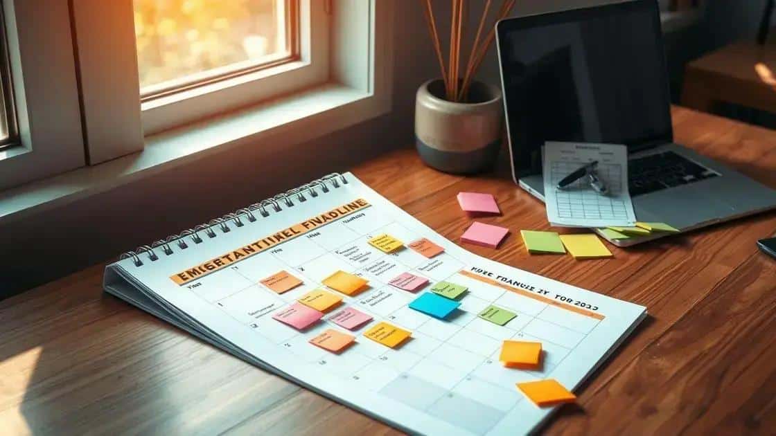 Key dates to remember in the financial academic year