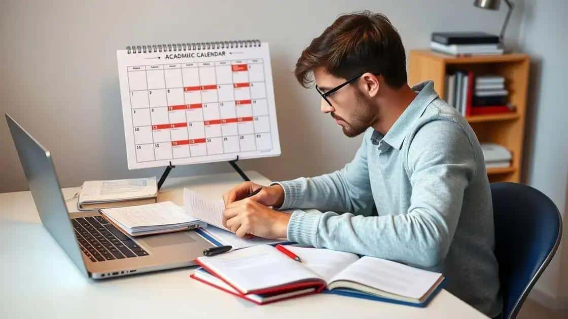 How to utilize the academic calendar for success
