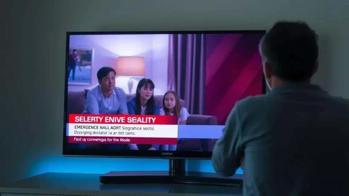 How television alerts are broadcasted