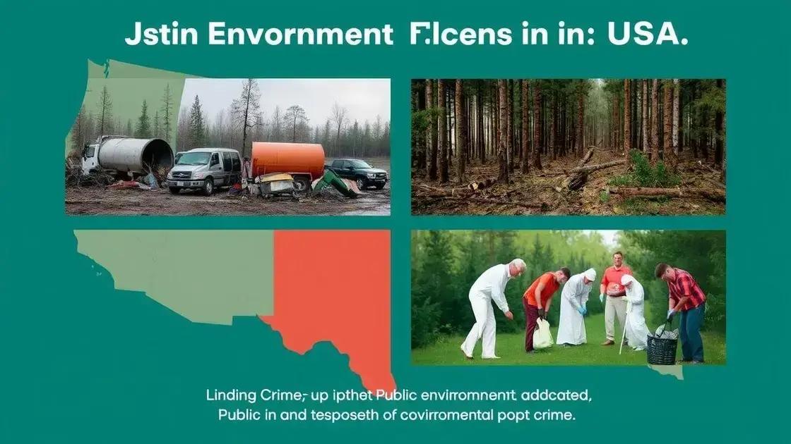 Recent trends in environmental crime in the USA
