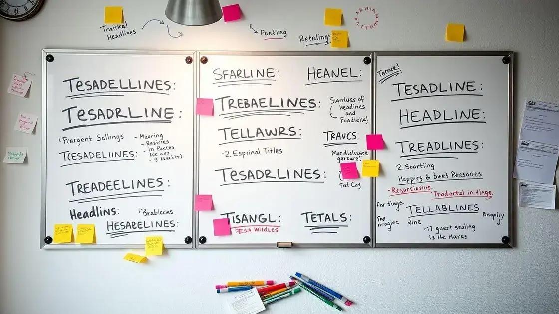 Techniques for crafting engaging headlines