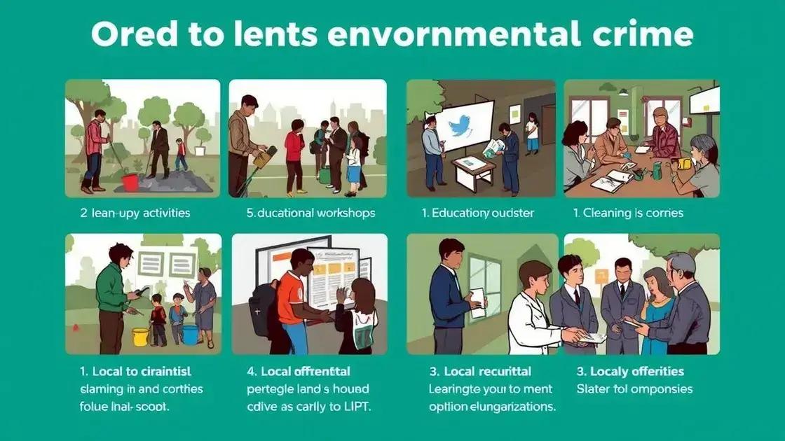 Actionable steps to combat environmental crime