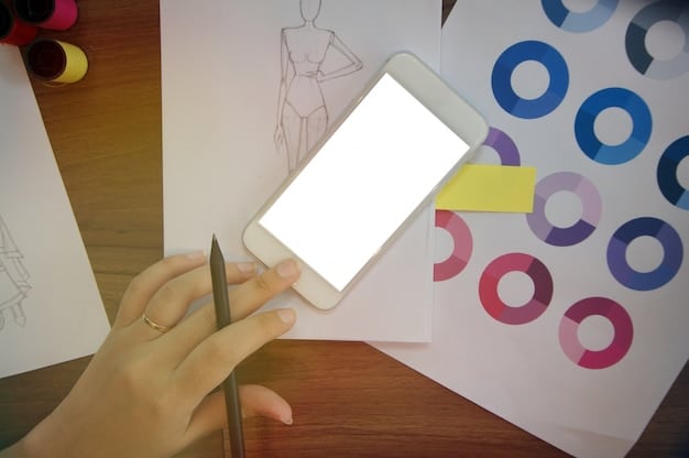 A collage showing different ways to create a mood board for fashion planning, including digital mood boards on tablets, physical boards with fabric swatches and magazine cutouts, and examples of color palettes and style inspirations for 2025 fashion trends.