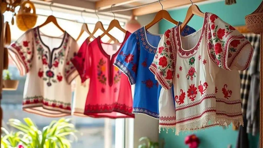 Blusas bordadas mediterráneas: estilo e elegância para o seu guarda-roupa