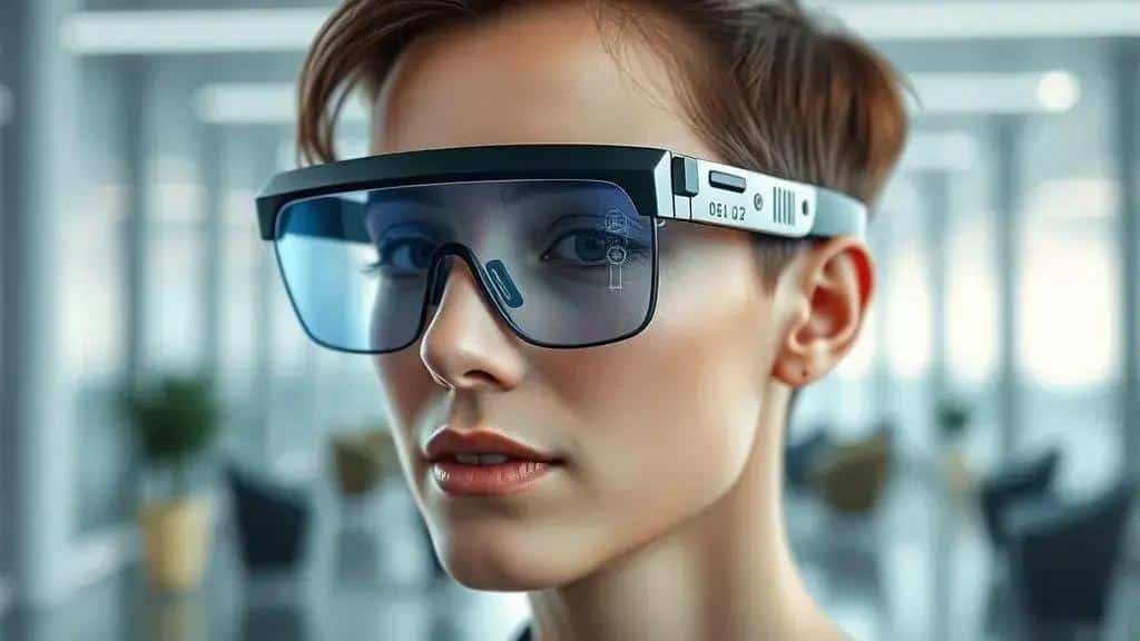 Futuro das gafas inteligentes minimalistas