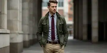 Hombre elegante combinando colores en su atuendo de moda masculina 2026
