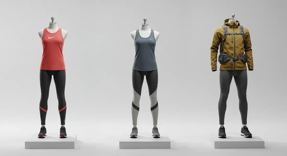 Conjuntos de ropa deportiva masculina de las mejores marcas para diferentes disciplinas.