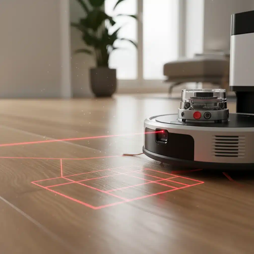 Tecnología de mapeo láser de un robot aspirador
