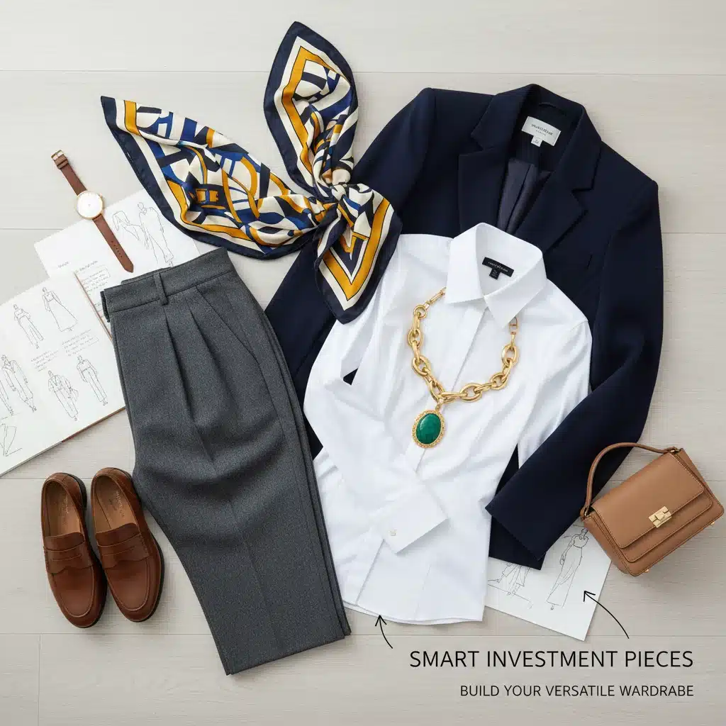 Versatile wardrobe staples for adapting high fashion trends