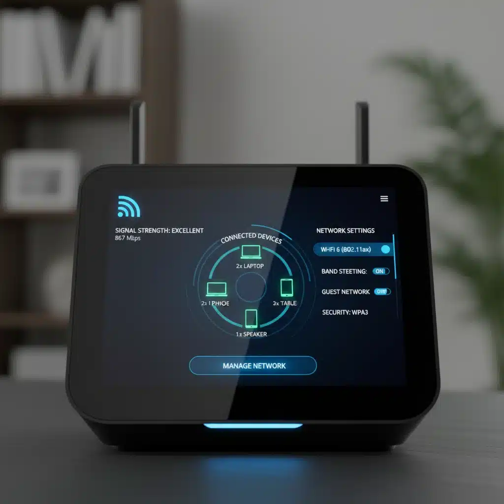 Configuring a modern Wi-Fi 6 router for optimal smart home performance.