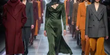 Models presenting Fall 2026 women's fashion silhouettes on a runway