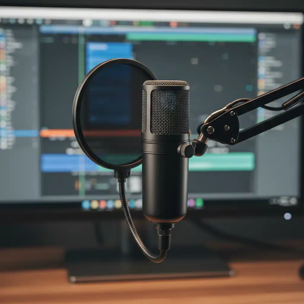 Professional condenser microphone with pop filter for crystal clear audio recording