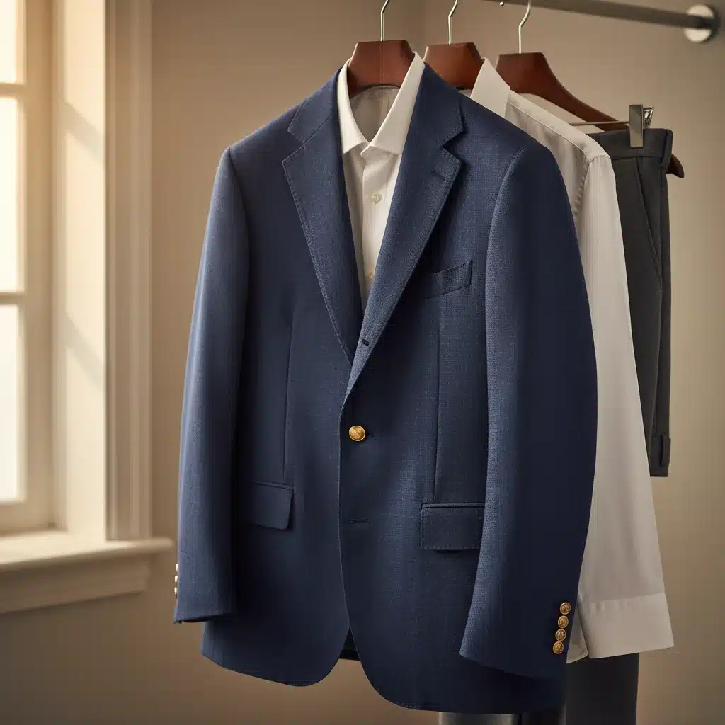 Classic navy blazer, versatile menswear essential