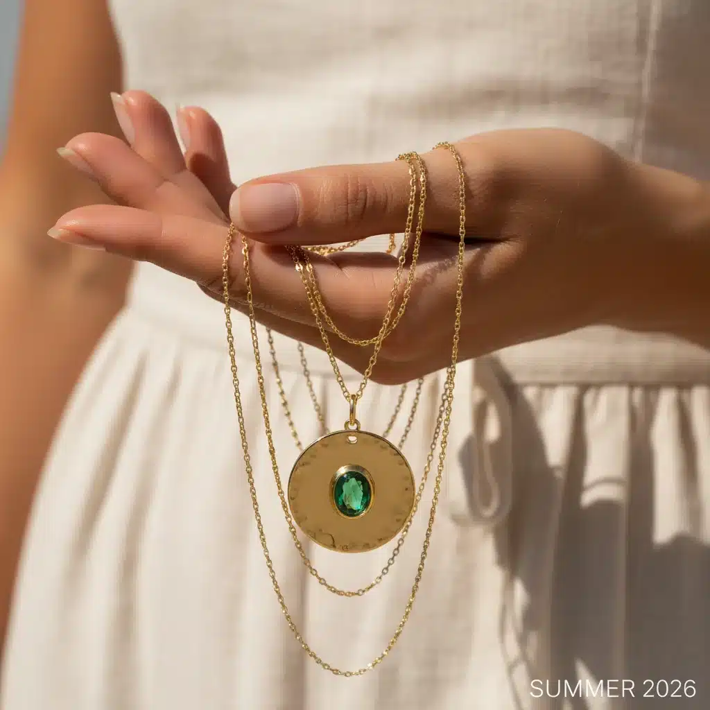 Delicate layered gold necklaces, summer 2026 jewelry trend
