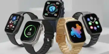 Collection of smartwatches with long battery life