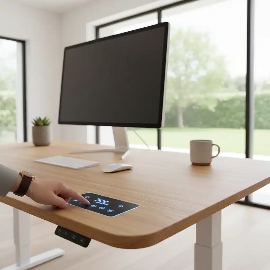 Adjusting smart ergonomic standing desk height